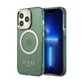 Miniatyrbillede 1 af 8: Guess Gold Outline Translucent MagSafe - iPhone 13 Pro cover (grøn)