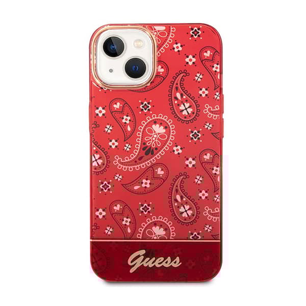 Guess Bandana Paisley - iPhone 14 Plus cover (rød)