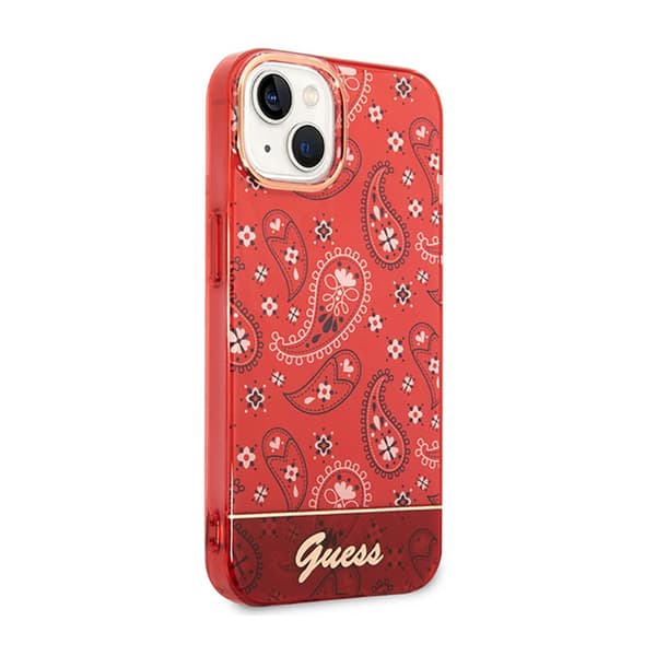 Guess Bandana Paisley - iPhone 14 Plus cover (rød)