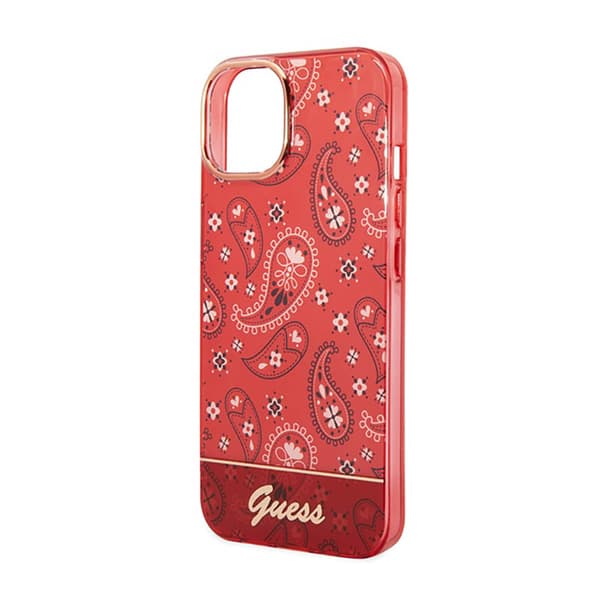 Guess Bandana Paisley - iPhone 14 Plus cover (rød)