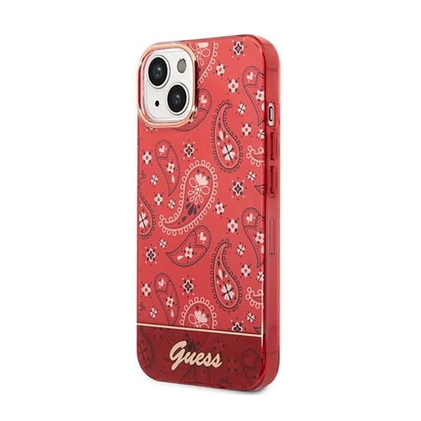 Guess Bandana Paisley - iPhone 14 Plus cover (rød)