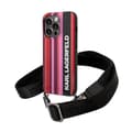 Miniatyrbillede 1 af 7: Karl Lagerfeld Color Stripes Strap - iPhone 14 Pro cover (lyserød)