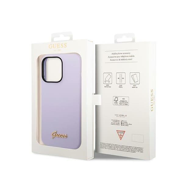 Guess Silikon Vintage - iPhone 14 Pro Max Skal (Lila)