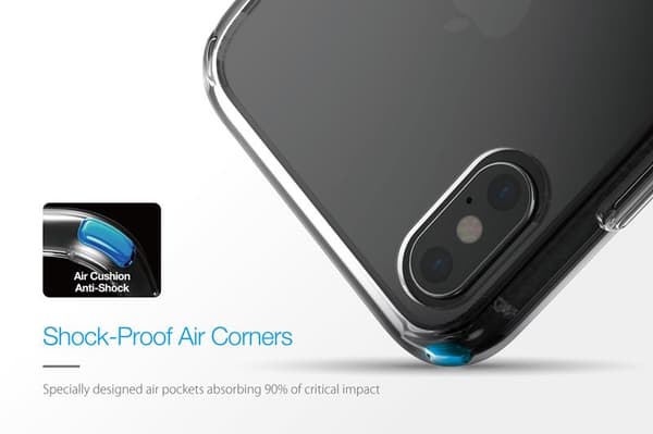 Just Mobile TENC Air-cover - iPhone Xs / X-cover (krystalsort)