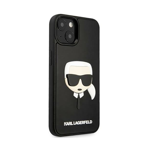Karl Lagerfeld 3D Gummi Karls Hoved - iPhone 14 Plus Etui (Sort)