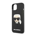 Miniatyrbillede 6 af 8: Karl Lagerfeld 3D Gummi Karls Hoved - iPhone 14 Plus Etui (Sort)