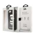 Miniatyrbillede 8 af 8: Karl Lagerfeld Saffiano Karl & Choupette Heads - Etui til iPhone SE 2022 / SE 2020 / 8 / 7 (Sort)