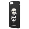 Miniatyrbild 6 av 8: Karl Lagerfeld Saffiano Karl & Choupette Heads - iPhone 8 Plus / 7 Plus-skal (svart)