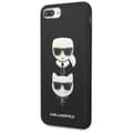 Miniatyrbild 2 av 8: Karl Lagerfeld Saffiano Karl & Choupette Heads - iPhone 8 Plus / 7 Plus-skal (svart)