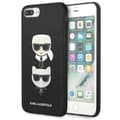 Miniatyrbild 1 av 8: Karl Lagerfeld Saffiano Karl & Choupette Heads - iPhone 8 Plus / 7 Plus-skal (svart)
