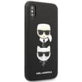 Miniatyrbillede 5 af 7: Karl Lagerfeld Saffiano Karl & Choupette Heads - iPhone Xs Max cover (sort)