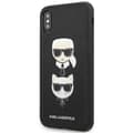 Miniatyrbillede 2 af 7: Karl Lagerfeld Saffiano Karl & Choupette Heads - iPhone Xs Max cover (sort)