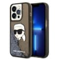 Miniatyrbild 1 av 8: Karl Lagerfeld Liquid Glitter NFT Karl's Head - iPhone 14 Pro Max-skal (svart)