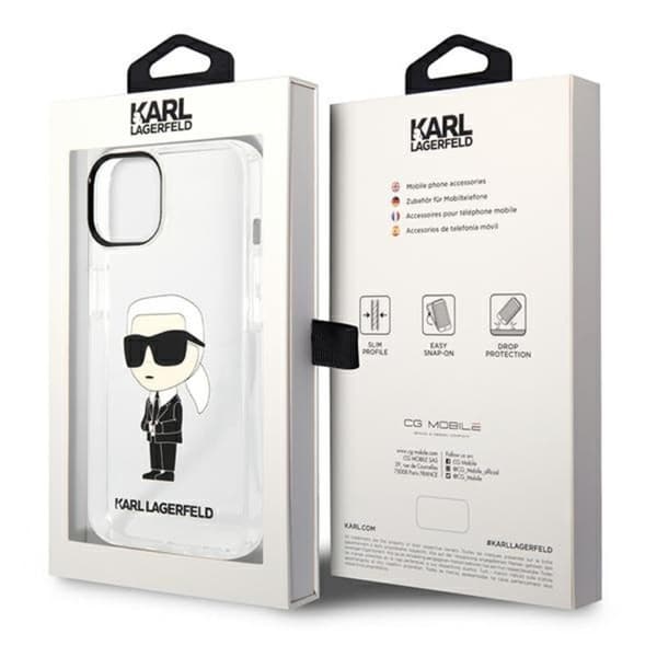 Karl Lagerfeld IML NFT Ikonik - iPhone 14 Plus cover (gennemsigtig)
