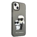 Miniatyrbillede 3 af 6: Karl Lagerfeld IML Glitter NFT Karl & Choupette - iPhone 14 Plus cover (sort)