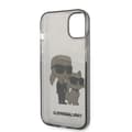 Miniatyrbillede 5 af 6: Karl Lagerfeld IML Glitter NFT Karl & Choupette - iPhone 14 Plus cover (sort)