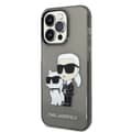 Pikkukuva 1 / 6: Karl Lagerfeld IML Glitter NFT Karl & Choupette - iPhone 14 Pro Max -suojakuori (musta)