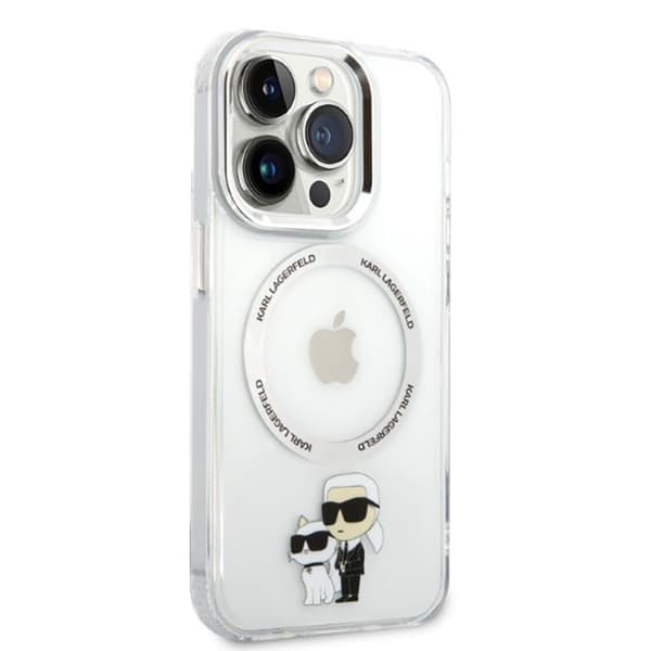 Karl Lagerfeld IML NFT Karl & Choupette Magsafe - iPhone 14 Pro -suojakuori (kirkas)