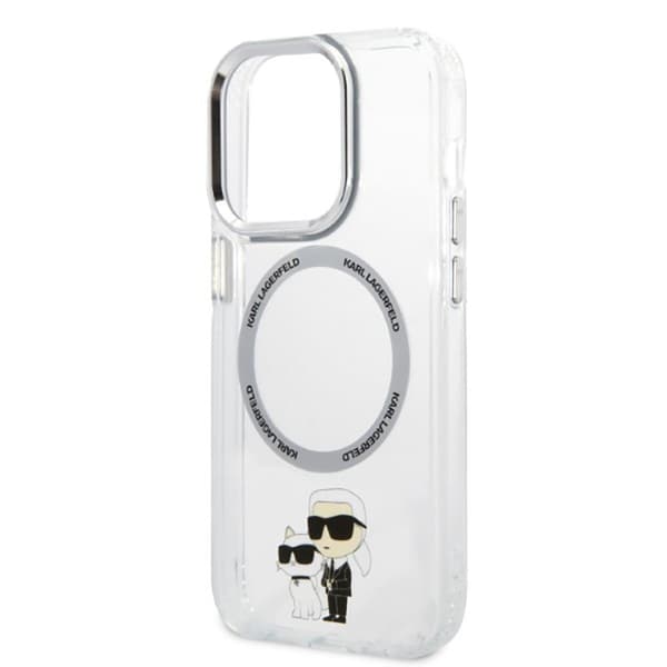 Karl Lagerfeld IML NFT Karl & Choupette Magsafe - iPhone 14 Pro -suojakuori (kirkas)