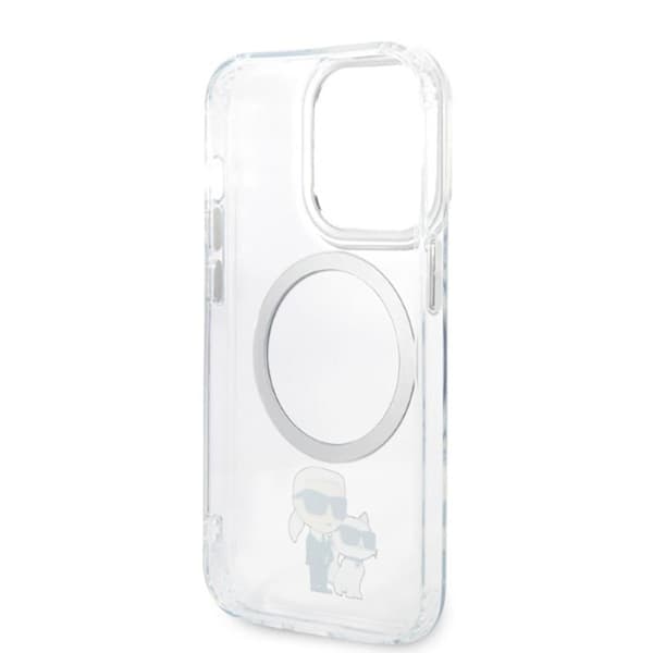 Karl Lagerfeld IML NFT Karl & Choupette Magsafe - iPhone 14 Pro -suojakuori (kirkas)