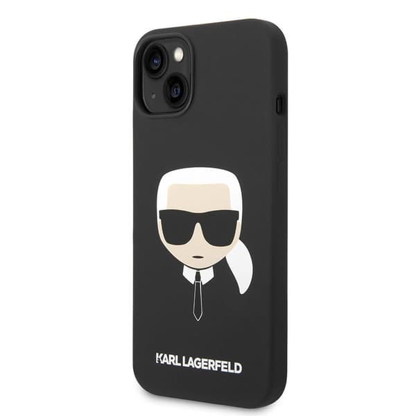 Karl Lagerfeld Silikone Ikonik Karls Hoved MagSafe - iPhone 14 Plus Etui (Sort)