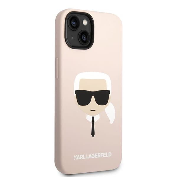 Karl Lagerfeld Silikone Ikonik Karls Hoved MagSafe - iPhone 14 Plus Etui (Pink)