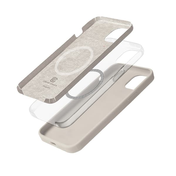 Crong Color Cover Magnetisk - iPhone 14 / iPhone 13 MagSafe-cover (stenbeige)