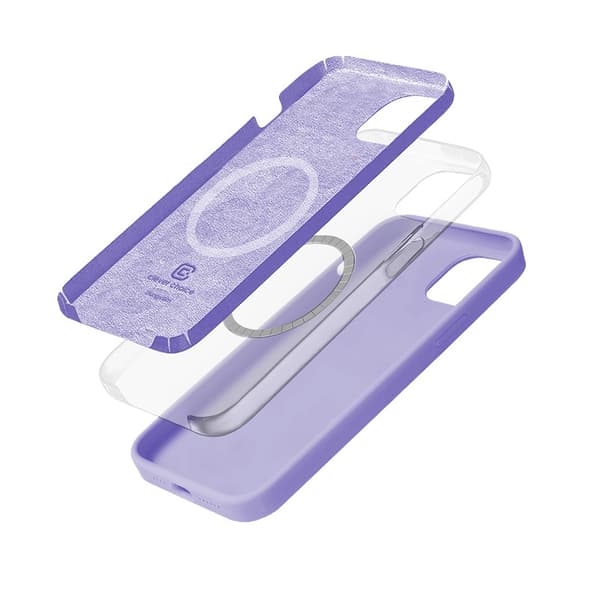 Crong Color Cover Magnetisk - iPhone 14 Plus MagSafe-etui (Lilla)