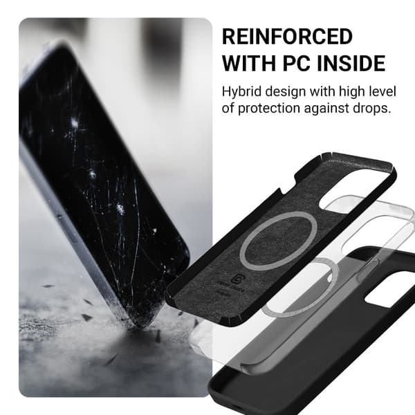 Crong Color Cover Magnetic - iPhone 14 Plus MagSafe -kotelo (kivibeige)