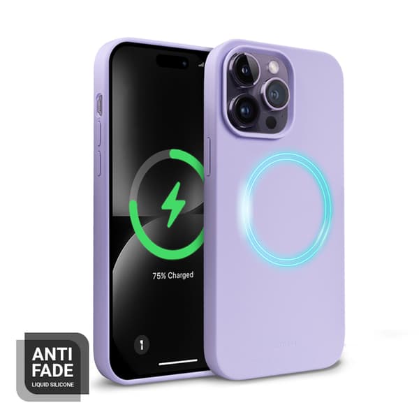 Crong Color Cover Magnetic - iPhone 14 Pro Max MagSafe -kotelo (violetti)