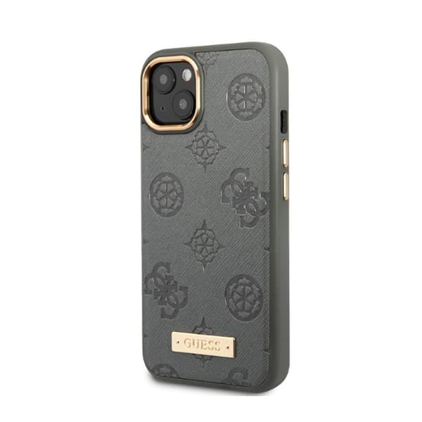 Guess Peony -logolevy MagSafe - iPhone 13 -kotelo (harmaa)