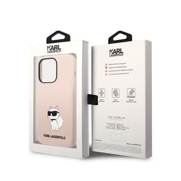 Karl Lagerfeld Silikon NFT Choupette - iPhone 14 Pro Max Skal (Rosa)