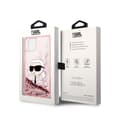Miniatyrbillede 8 af 8: Karl Lagerfeld Liquid Glitter NFT Karl's Head - iPhone 14 Plus cover (lyserød)