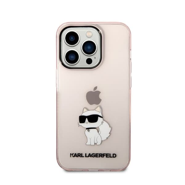 Karl Lagerfeld IML NFT Choupette - iPhone 14 Pro cover (lyserød)