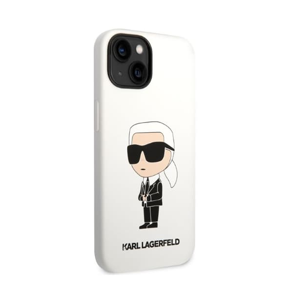 Karl Lagerfeld Silikon NFT Ikonik - iPhone 14 Plus-skal (vitt)