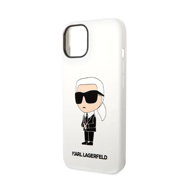 Karl Lagerfeld Silikon NFT Ikonik - iPhone 14 Plus-skal (vitt)