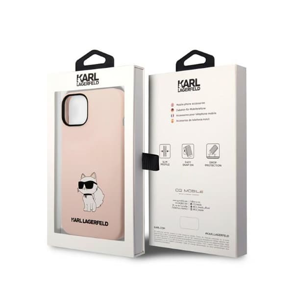 Karl Lagerfeld Silikone NFT Choupette - iPhone 14 Plus Etui (Pink)