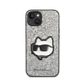 Miniatyrbillede 3 af 8: Karl Lagerfeld NFT Glitter Choupette Patch - iPhone 14 Plus cover (sølv)