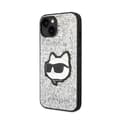 Miniatyrbillede 2 af 8: Karl Lagerfeld NFT Glitter Choupette Patch - iPhone 14 Plus cover (sølv)
