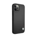 Pikkukuva 4 / 8: BMW nahkainen kohokuvioitu iPhone 12 / iPhone 12 Pro -kotelo (musta)