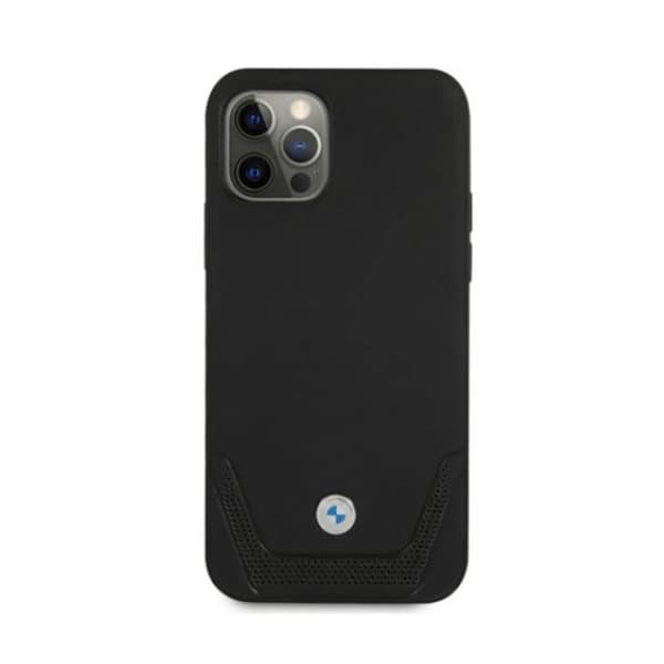 BMW Läderperforerat - iPhone 12 / iPhone 12 Pro Skal (Svart)
