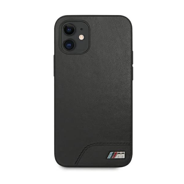 BMW Smooth PU Nahka - iPhone 12 mini -kotelo (Musta)