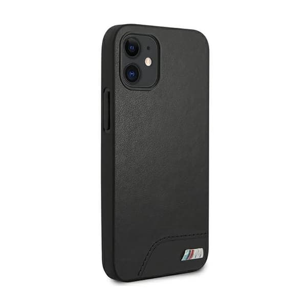 BMW Smooth PU Nahka - iPhone 12 mini -kotelo (Musta)