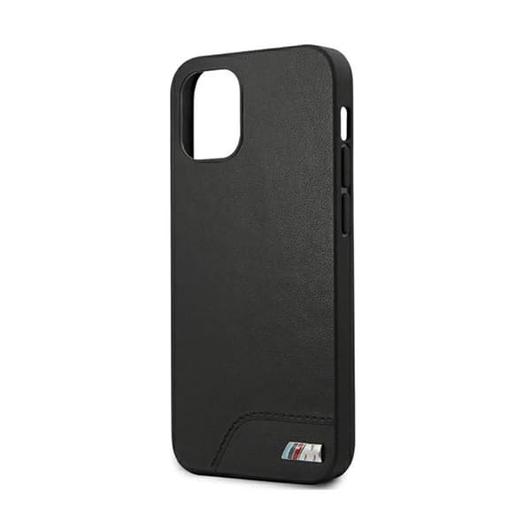 BMW Smooth PU Nahka - iPhone 12 mini -kotelo (Musta)
