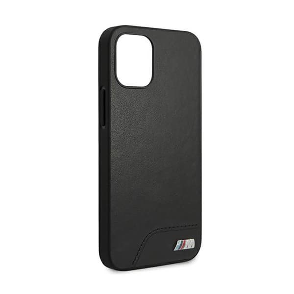 BMW Smooth PU Nahka - iPhone 12 mini -kotelo (Musta)