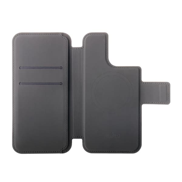 PURO Folio MagSafe -kotelo - iPhone 14 Pro / 13 Pro -kotelo (musta)