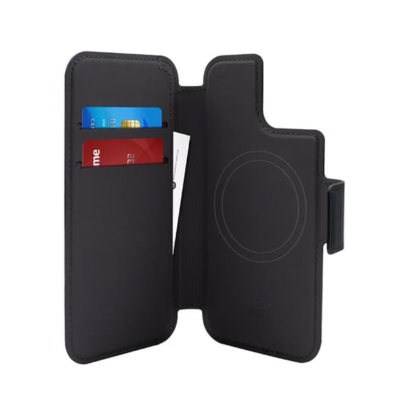 PURO Folio MagSafe-skal - iPhone 15 Plus / 14 Plus / 12 Pro Max-skal (svart)