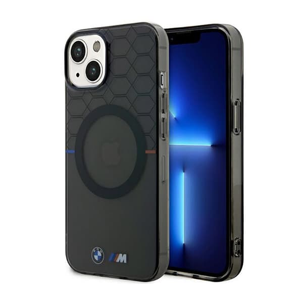 BMW Pattern MagSafe - iPhone 14 Plus etui (grå)