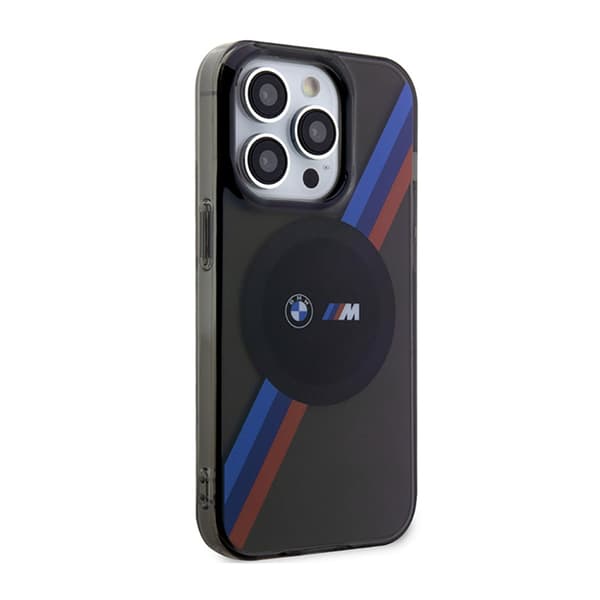 BMW Tricolor Stripes MagSafe - iPhone 14 Pro Max-skal (grått)