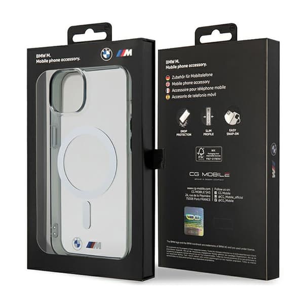 BMW Sølvring MagSafe - iPhone 14 Plus cover (gennemsigtig)